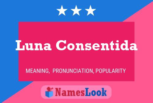 Poster del nome Luna Consentida