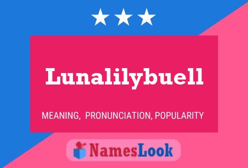 Poster del nome Lunalilybuell