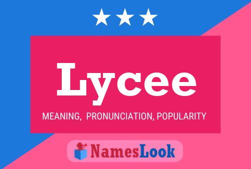 Poster del nome Lycee