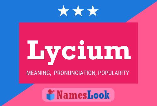 Poster del nome Lycium