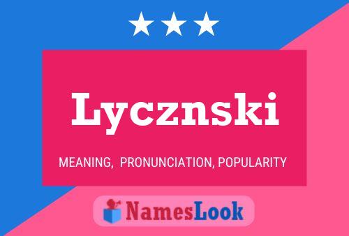 Poster del nome Lycznski