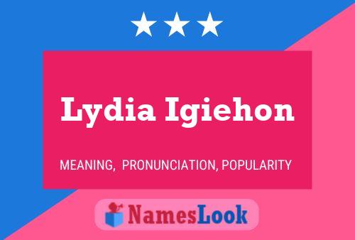 Poster del nome Lydia Igiehon