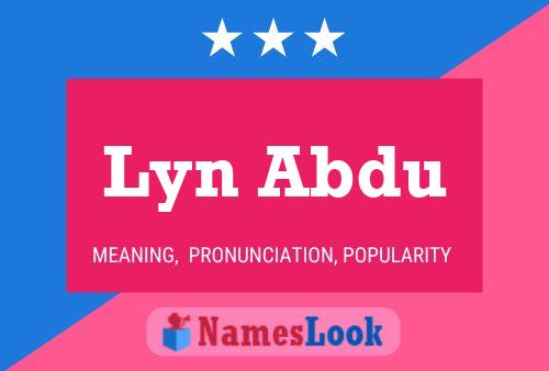 Poster del nome Lyn Abdu