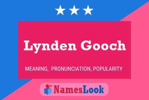 Poster del nome Lynden Gooch