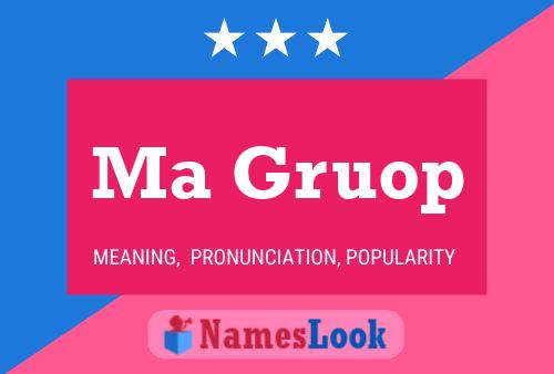 Poster del nome Ma Gruop