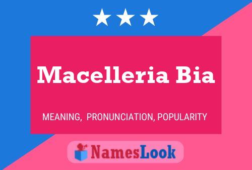 Poster del nome Macelleria Bia