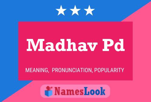 Poster del nome Madhav Pd