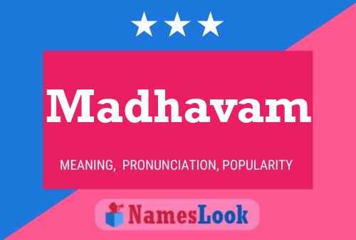 Poster del nome Madhavam