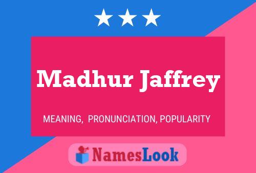 Poster del nome Madhur Jaffrey