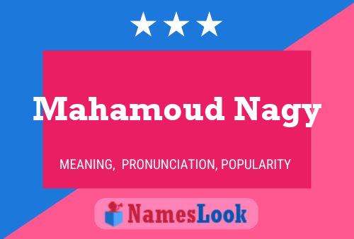 Poster del nome Mahamoud Nagy