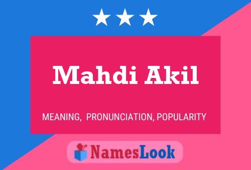 Poster del nome Mahdi Akil