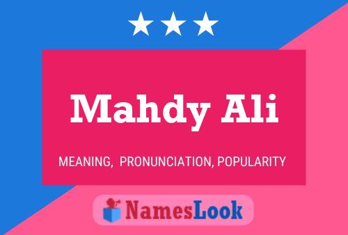 Poster del nome Mahdy Ali