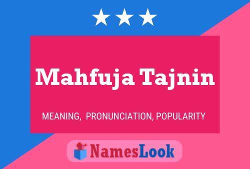 Poster del nome Mahfuja Tajnin