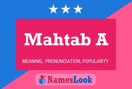 Poster del nome Mahtab A