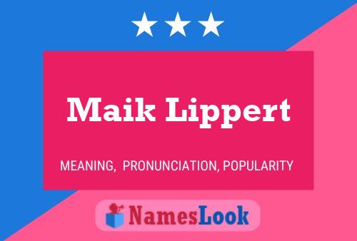 Poster del nome Maik Lippert