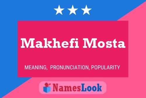 Poster del nome Makhefi Mosta