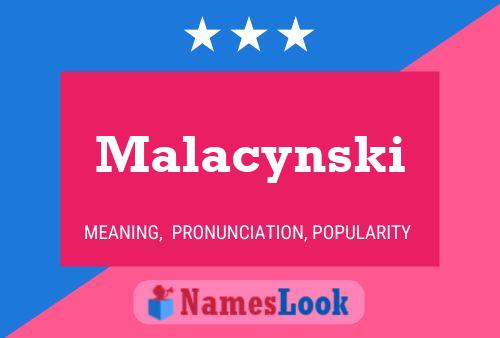 Poster del nome Malacynski