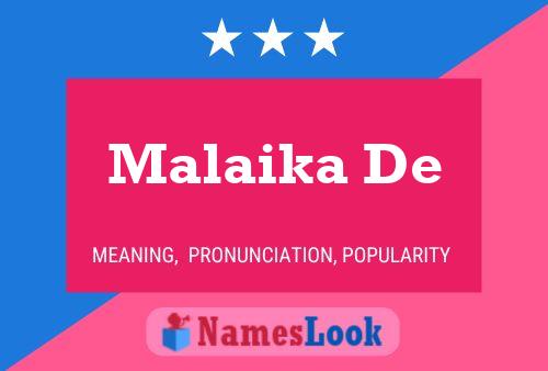 Poster del nome Malaika De