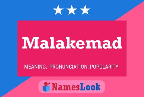 Poster del nome Malakemad