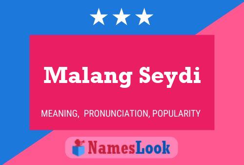 Poster del nome Malang Seydi