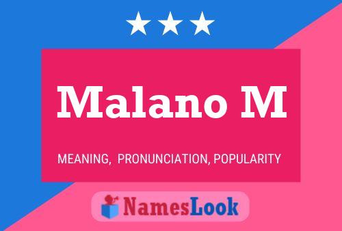 Poster del nome Malano M