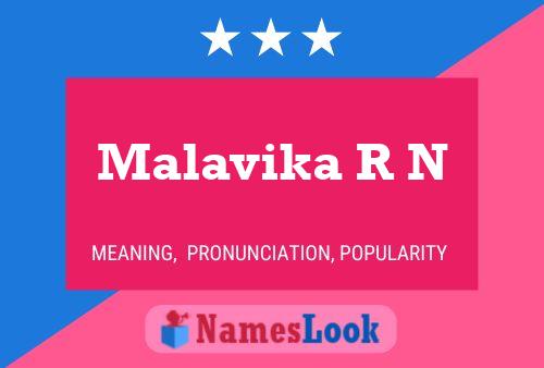 Poster del nome Malavika R N