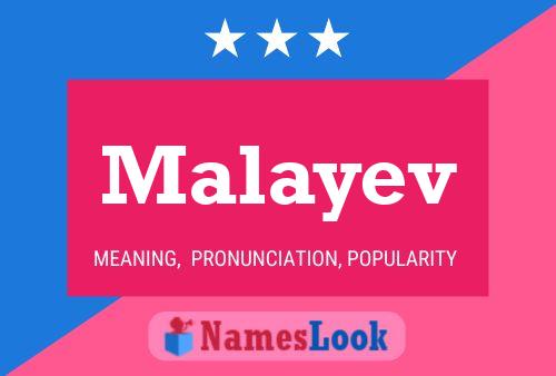 Poster del nome Malayev