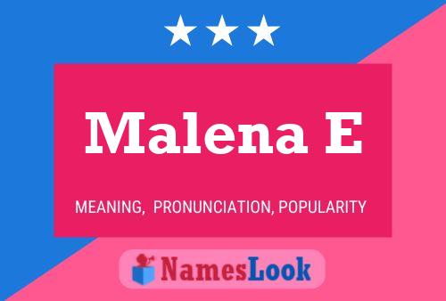 Poster del nome Malena E