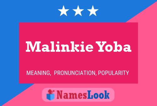 Poster del nome Malinkie Yoba