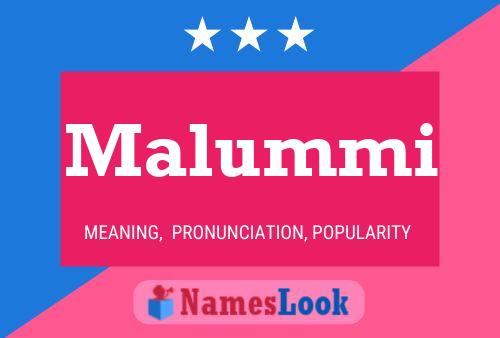 Poster del nome Malummi