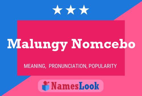 Poster del nome Malungy Nomcebo