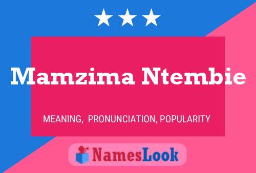 Poster del nome Mamzima Ntembie