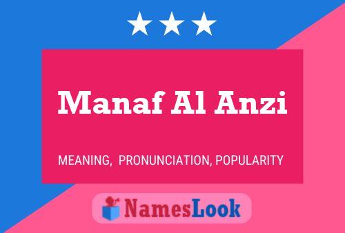 Poster del nome Manaf Al Anzi