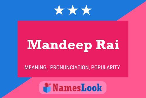 Poster del nome Mandeep Rai