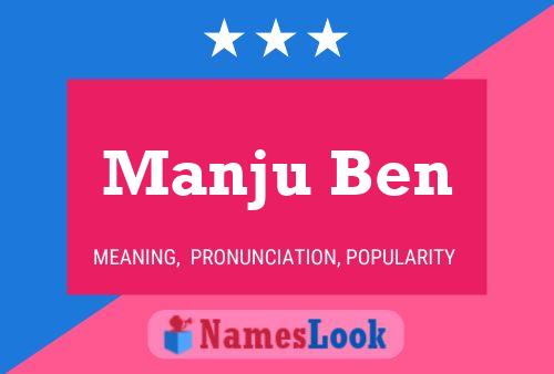 Poster del nome Manju Ben