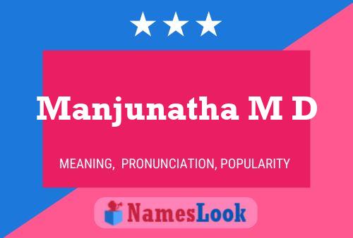 Poster del nome Manjunatha M D