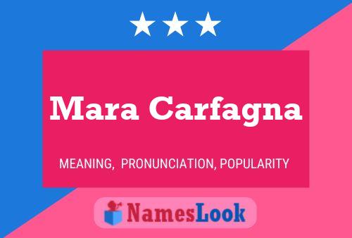 Poster del nome Mara Carfagna