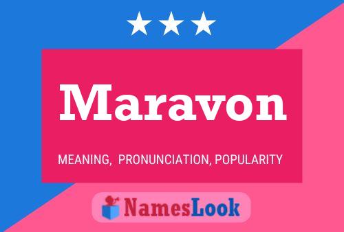 Poster del nome Maravon