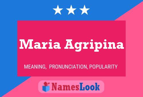 Poster del nome Maria Agripina