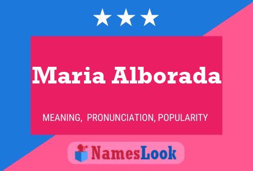 Poster del nome Maria Alborada