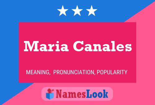 Poster del nome Maria Canales