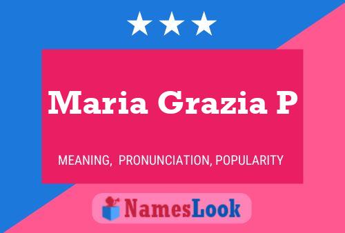 Poster del nome Maria Grazia P