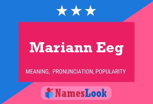 Poster del nome Mariann Eeg