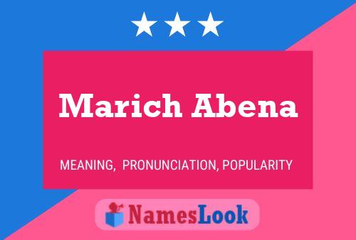 Poster del nome Marich Abena