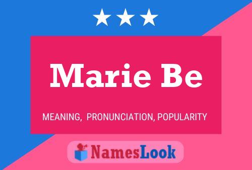 Poster del nome Marie Be