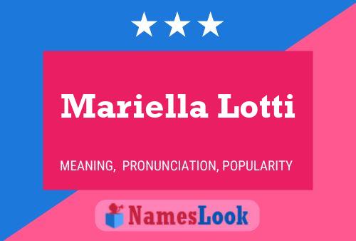 Poster del nome Mariella Lotti