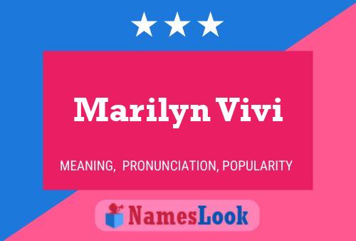 Poster del nome Marilyn Vivi