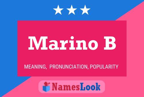 Poster del nome Marino B