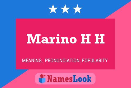 Poster del nome Marino H H