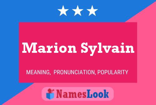 Poster del nome Marion Sylvain